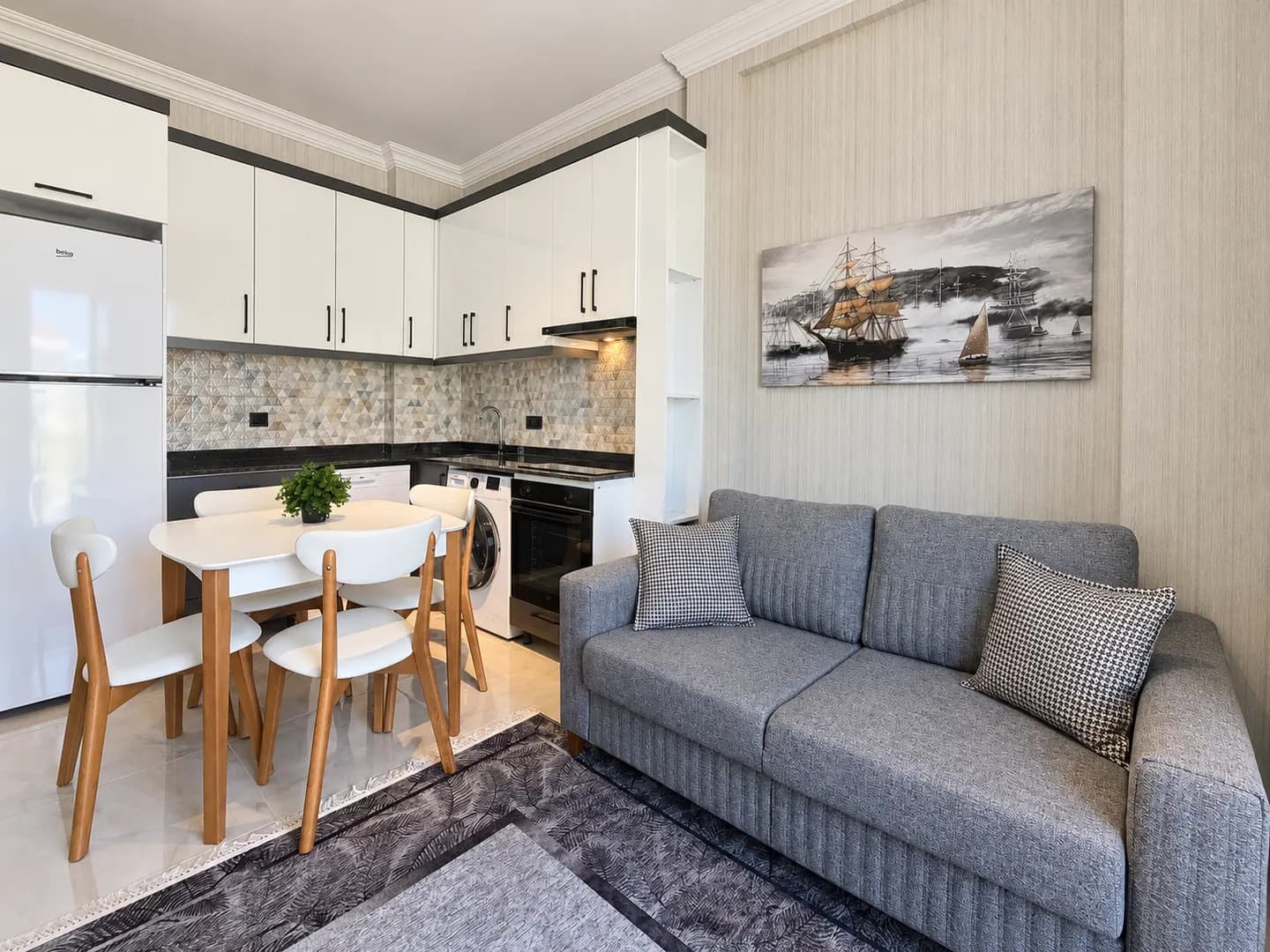 Квартира 1+1 в White Crown Residence №22, Кестель — фото 1